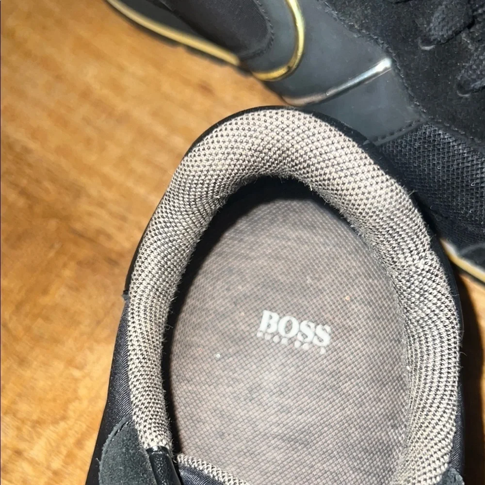 Boss Black and Gold Sneakers Minimalist Design